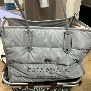 Steel Kate Spade Puffy XL tote bag